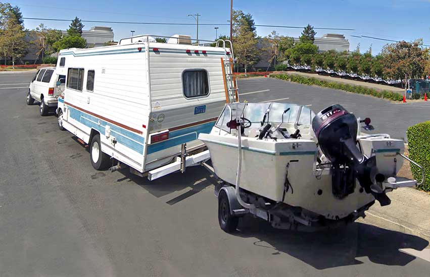 Towing a Boat Behind an RV